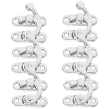 OATIPHO 6 Stück Vintage Metall Schwenkarm Riegelhaken mit Schrauben Antiker Kistenverschluss für...