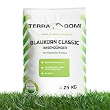 TerraDomi Blaukorn Dünger 25kg | Rasendünger Sommer mit Langzeitwirkung | Blaudünger optimal auch...