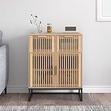 Holamys Sideboard 60x30x75 cm, Holzwerkstoff, Stauraumschrank mit Tür, Schublade, robustem...