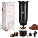 LAMA Elektrische Espresso-Kaffeemaschine, Tragbare Kaffeemaschine, 3 in 1 Reisekaffeemaschine, 4-6...