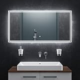 BR Bringer LED Badspiegel - 120x60 cm - Badezimmerspiegel mit Beleuchtung und Anti-Beschlag Funktion...