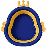 YARNOW Rutschfestes Babywaschbecken aus Gesundem PP Faltbar und Leicht Cartoon Gesichtsbadewanne...