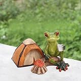 Deko Garten Frosch Figuren,Niedlichen Hängende Frösche Miniteich Deko,Tiere Ornament Gartenfigur...