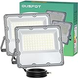 OUSFOT LED Strahler Außen [2 Stück] IP66 50W Wasserdichter Außenstrahler 5000LM 6500K...