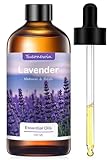 Lavendelöl 100 ml, Reines Lavendel Ätherische Öle für Aroma Diffuser, Lavendelöl Ätherisches...