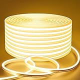 Lamomo LED Streifen 5M, Neon Dimmbar LED Strip, Warmweiss Wasserdicht 3000K Led Leiste, Silikon...