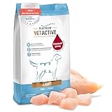 PLATINUM - Hundenahrung VETACTIVE Light aus Fleischsaftgarung - 5kg Hundefutter trocken...