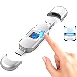 DHsdlpLU Universeller, mit Fingerabdruck verschlüsselter USB-Stick, sicherer, passwortgeschützter...