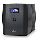 Atlantis OnePower 1200, USV Line Interactive 1200VA/700W, AVR, PseudoSinuswelle, 3 IEC-Steckdosen +...