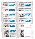 Babylove Feuchttücher sensitive 960 Tücher, Ohne Alkohol, Ohne Parfum, Vegan, pH-hautneutral...