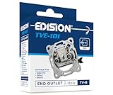 Edision Antennendose Universal TVE-101, Enddose Stich TV-R unterputz 2-Loch, geeignet für...