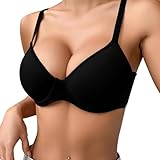 BH Damen mit Bügel Super Push Up Tshirt BH für Kleine Brüste Extrem Gepolstert Maximizer...