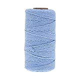 Hislaves Strickgarn, 1 Rolle 2 mm Baumwollkordel, hautfreundlich, stilvoll, Traumfänger,...