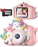 Kinderkamera, Gofunly Kinder Kamera 1080P 2,0-Zoll-Bildschirm Selfie Digitalkamera mit 32GB-Karte...