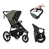 LIONELO AZURA Jogging-Kinderwagen von 6 Monaten bis 22 kg Dreirad-Jogging-Kinderwagen Verstellbare...