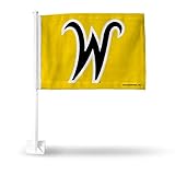 Wichita State University Shockers 27,9 x 35,6 cm Fensterhalterung, 2-seitige Autoflagge