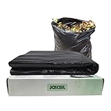 JCKCWL JCKCWL-40-BAGS Müllbeutel, robust, schwarz, 3,3 μm, Müllbeutel, 80 x 100 cm, Schwarz, 40...