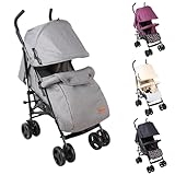 YALION Kinderwagen Buggy Reisebuggy Klein Zusammenklappbar- 5 Liegepositionen, Beinwärmer,...