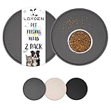 LDYOEN 2 Stück Napfunterlage für Hund Katzen, Hundenapf Unterlage Katzennapf Unterlage aus...