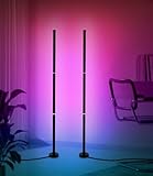LEAZZLE LED RGB Stehlampe mit App und Fernbedienung Stehlampe mit Musiksynchronisation und 16...