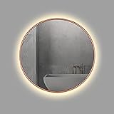 LED-Badspiegel, Wandspiegel, weißes Licht/warmes Licht, 50 cm / 60 cm / 70 cm / 80 cm,...