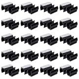 Sixfolo 40 Stück Stuhlgleiter Freischwinger mit Filz 25 mm Kunststoff Filzgleiter für Schwingstuhl...