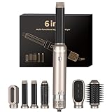 Hairstyler 6 IN 1, Air Styler Haarstyler,Föhnbürste Haarföhn Warmluftbürste Set,30 mm Lockenstab...