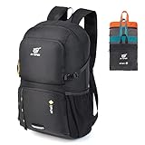 SKYSPER Ultraleichter Faltbarer Rucksack 30L mit Nassfach - Wasserfest und Verstaubarer Daypack für...