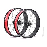 20/24/26x 4,0 Zoll Fatbike-Laufräder Scheibenbremse Snowbike-Vorder- Und Hinterrad 135/195mm...