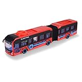 Dickie Toys - Spielzeug-Bus Volvo (rot) – lenkbarer City Bus (40 cm) zum Spielen für Kinder ab 3...