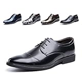 Anzugschuhe Herren Oxford Derby Schuhe Brogues Lederschuhe Hochzeitsschuhe Schnürhalbschuhe...