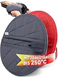WOHNHELD® Topflappen Set | Extrem hitzebeständig bis 250 °C | Hochwertige & weiche Baumwolle |...