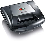 SEVERIN Sandwich-Toaster, 3-in-1 Funktion (Sandwich-, Grill-, Waffelplatte), 1.000 W, SA 2968,...