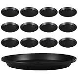 Aililong 12 Stück 15 cm Pflanzenuntersetzer Rund, Plastik Blumentopf Untersetzer für Innen- und...