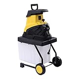 Leisehäcksler | 2500W Elektro Gartenhäcksler | 4500RPM | Max. Schneiddurchmesser 45MM | 45L...