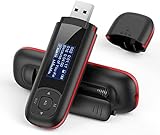 AGPTEK 8GB Tragbare USB MP3 Player 1 Zoll LCD Display USB Stick mit FM, Aufnahme, U3, Schwarz und...