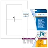 HERMA 5033 CD DVD Einleger für Slim Case Hüllen perforiert, 25 Blatt, 121 x 242 mm, 1 pro A4...