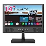 ZOSHING 14-Zoll-Smart-TV,Full HD 1080p LED-Flachbildschirm mit T2,mit integriertem...