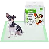 YORJA Welpen Unterlage Trainingspads fur Hunde PIPI, 60x60 cm-50 Stück Ultra Saugstarke 100%...