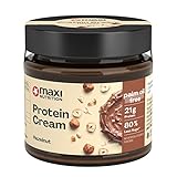 MaxiNutrition Protein Cream Haselnuss-Nougat 200g im Glas, Schokoladenaufstrich mit 21% Protein- und...