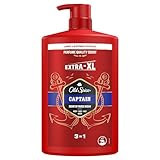 Old Spice Captain 3-in-1 Duschgel & Shampoo für Männer, 1L, langanhaltender, frischer Duft in...