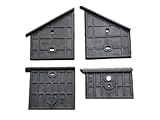 4x GÜDE GHS 530/8 TED Gleitplatten Führungsplatten passend für Holzspalter Oben