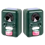 2 x Sparpack - VOSS Sonic 2000 | Ultraschall Abwehr & Tier-Vertreiber mit Solar, Blitz, Akku |...