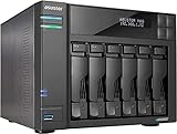 Asustor Lockerstor 6 Gen 2 AS6706T | 6 Bay NAS - Netzwerkspeicher Gehäuse, Quad Core 2.0GHz CPU, 4...