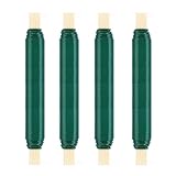 4er Set Bindedraht Grün, stabiler Blumendraht 0,65 mm, Wickeldraht auf Holzspule, Basteldraht dünn...