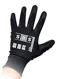 SBS Nylonhandschuhe | 12 Paar | Größe 10 Professional | Bauhandschuhe Arbeitshandschuhe...