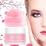 Pore Primer Gel Cream, Grundierung auf Wasserbasis, Jiorniee Porenfüllende Gel Creme, Make-Up Basis...