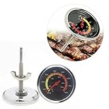Aoaoy Backofenthermometer, Temperaturzähler für Zifferblatt, Grillthermometer mit Metallgehäuse,...