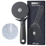 Deiss Lux Pizzaschneider mit robuster Rolle – Pizzaschneider aus Edelstahl mit rutschfestem Griff,...
