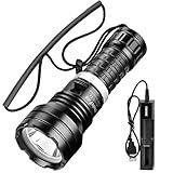 WholeFire Tauchlampe LED Extrem Hell 10000 Lumens, IPX8 Wasserdicht 50M Unterwasser Taschenlampe,...